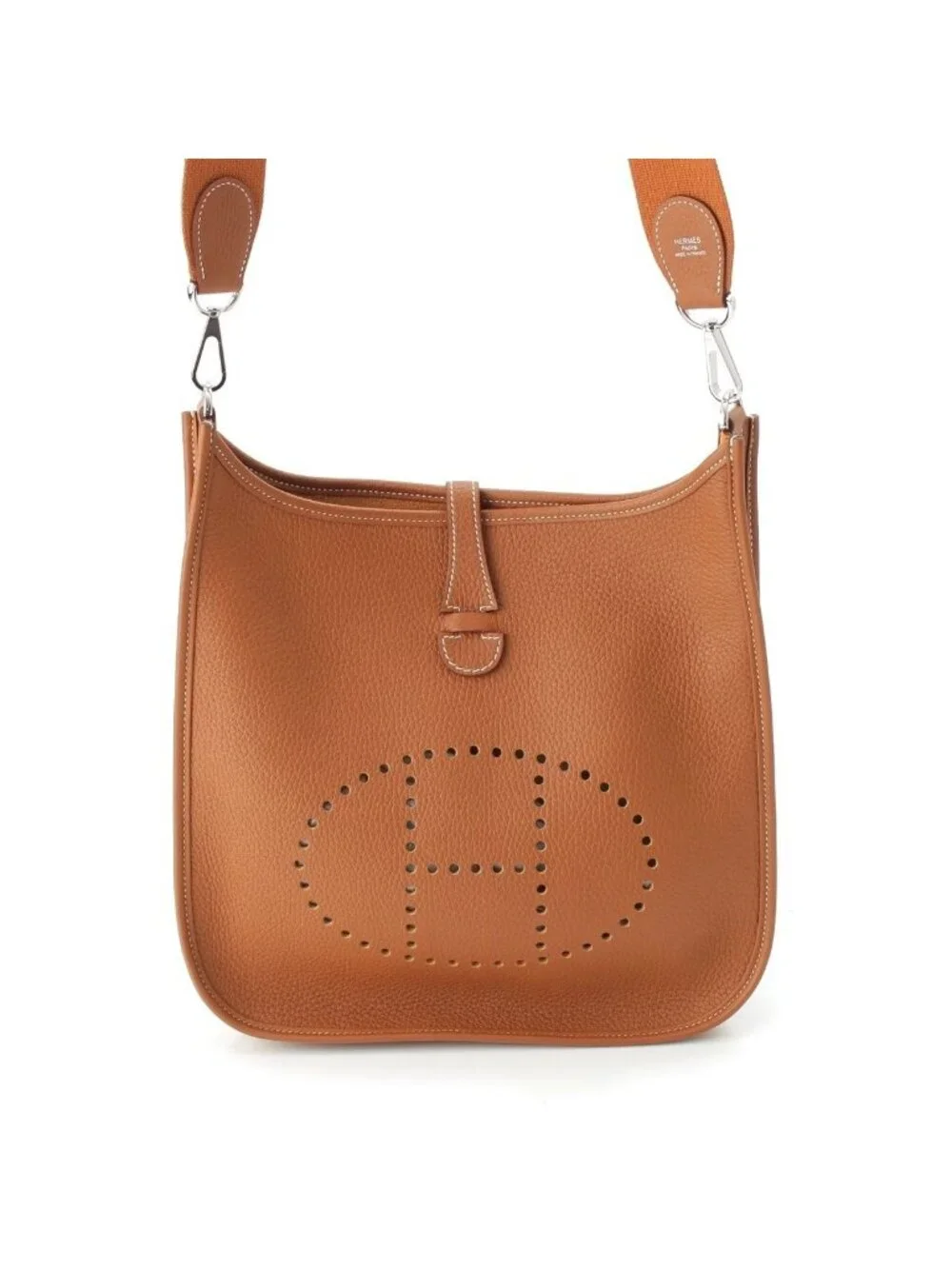 Hermes Evelyne 3 Trois 29 PM Taurillon Clemence Amazon Shoulder Bag Gold